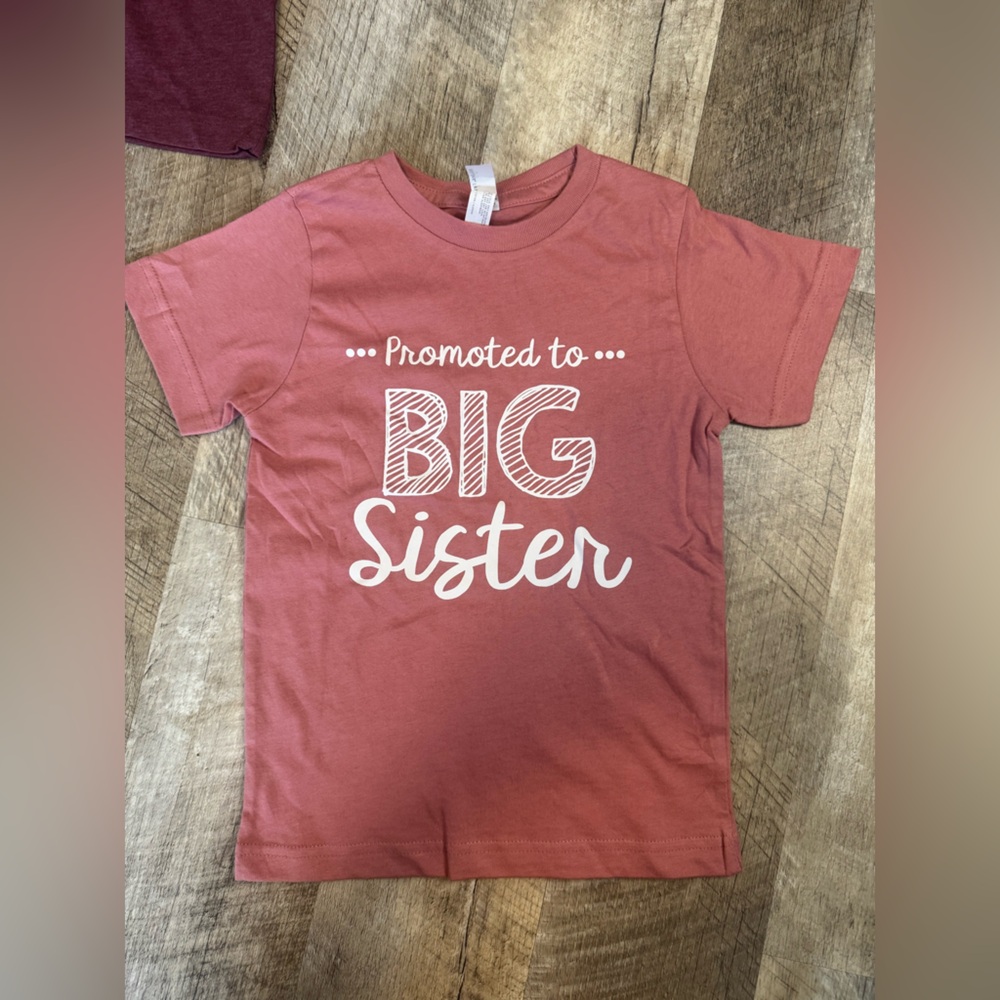 Live and Tell PROMOTED TO BIG SISTER T-Shitt NWOT